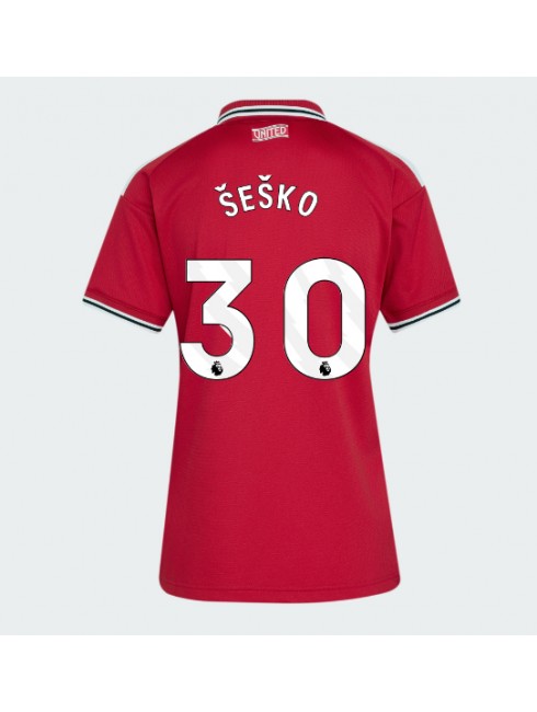 Manchester United Benjamin Sesko #30 Heimtrikot für Frauen 2026-27 Kurzarm Manchester United Benjamin Sesko #30 Heimtrikot für Frauen 2026-27 Kurzarm
